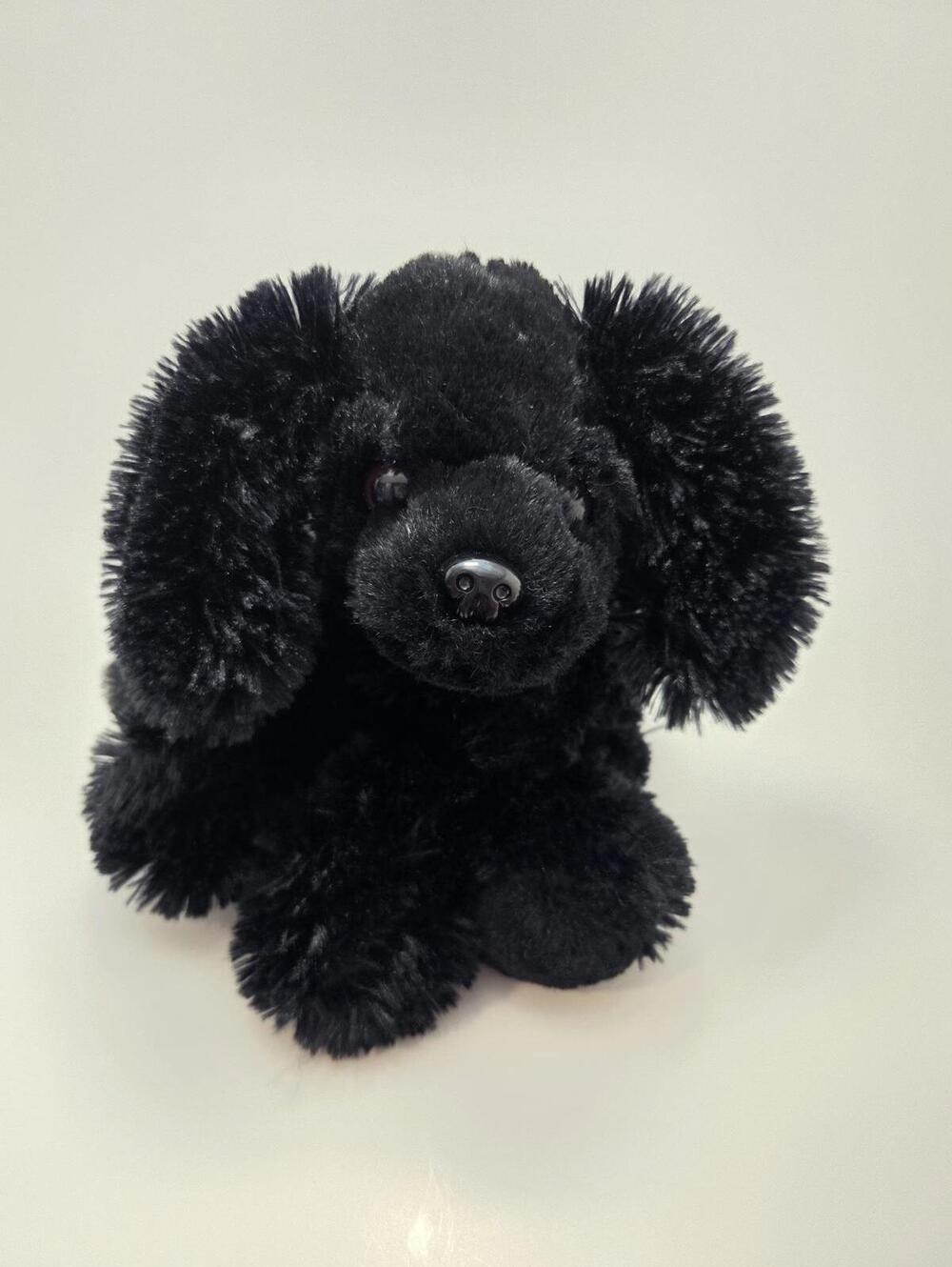 Fiesta Black Spaniel Dog Plush New Soft (12 inch)
